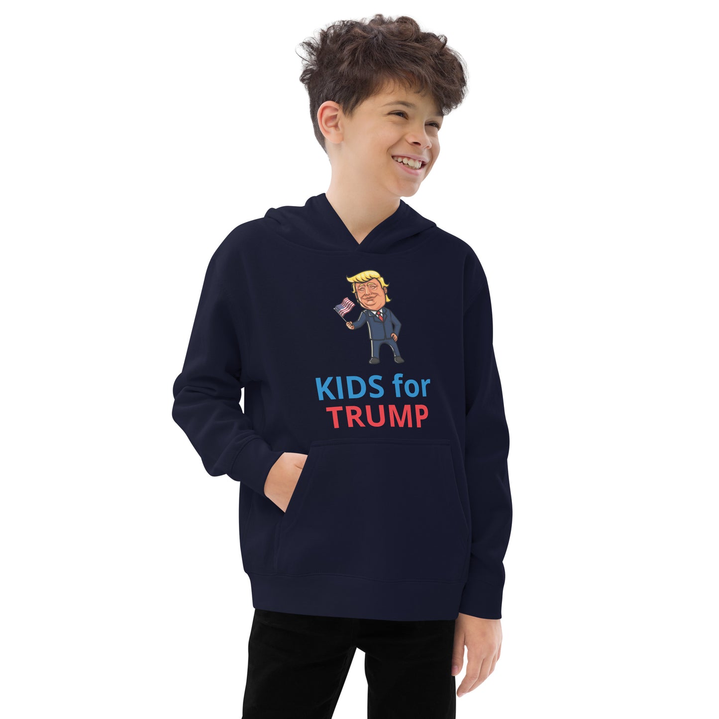 Kids for Trump fleece hoodie