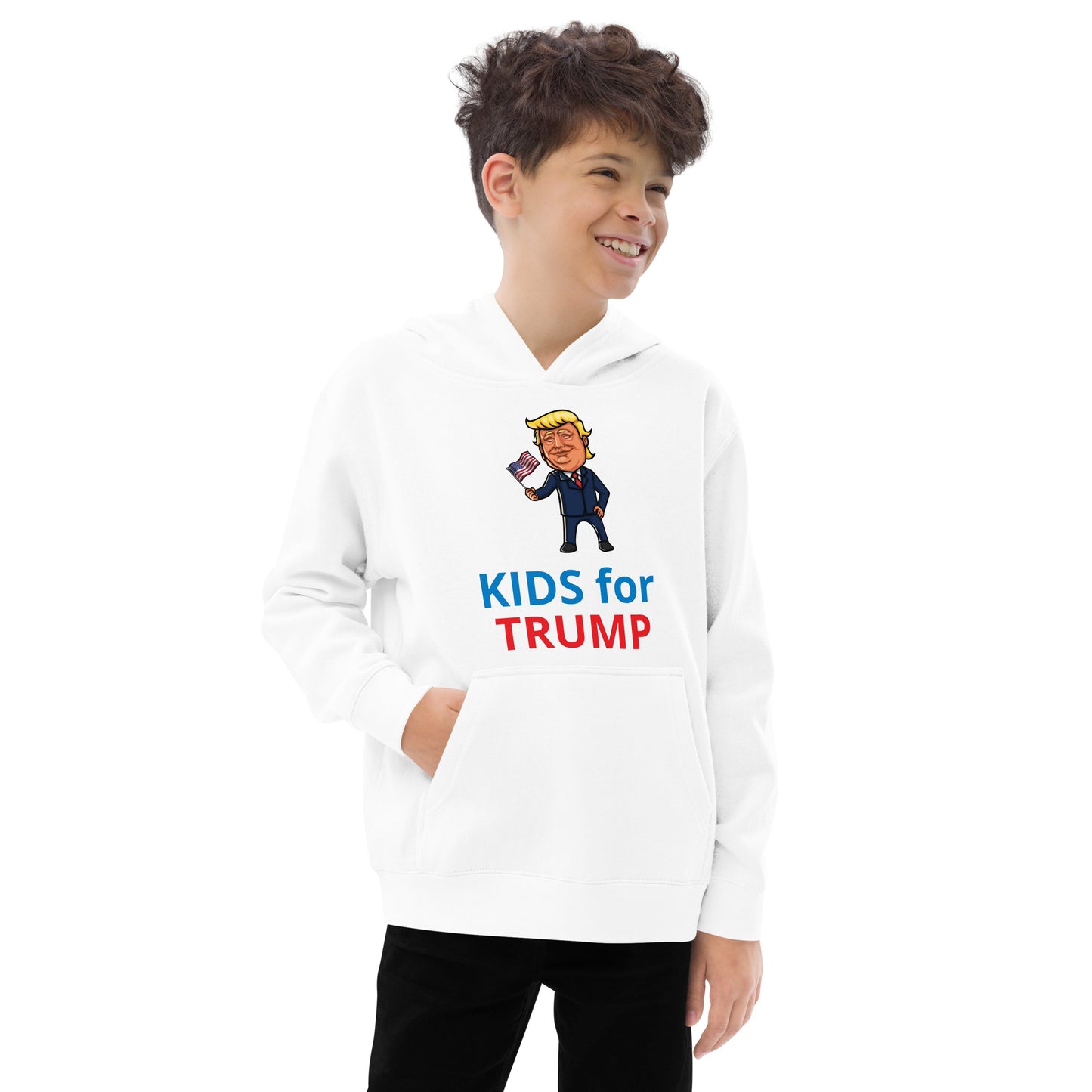 Kids for Trump fleece hoodie